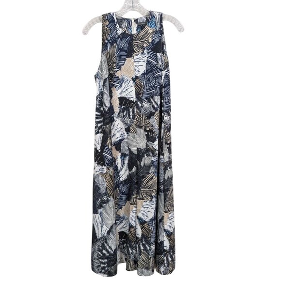 French Connection jumpsuit sleeveless leaf print multicolored women romper sz 4‎ - Picture 1 of 14
